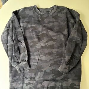 lululemon athletica Gray Camo Crewneck